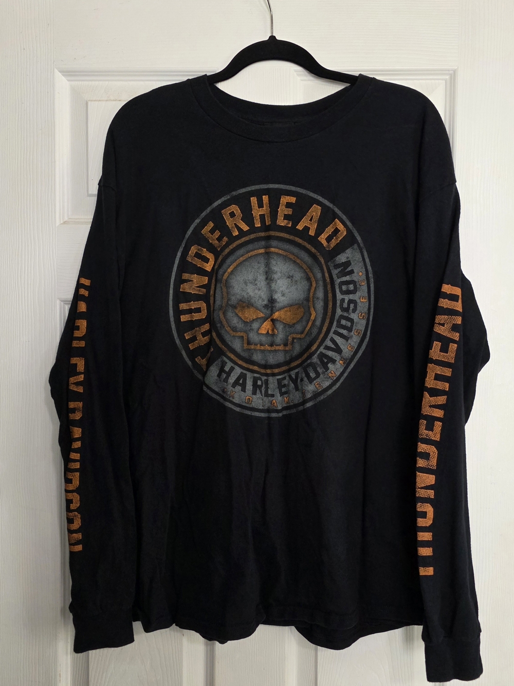Harley-Davidson Men's Black 'Thunderhead' Long-Sleeve Graphic Tee